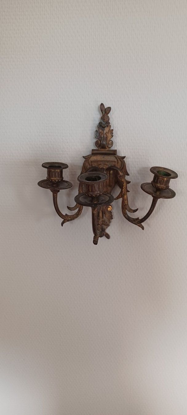 Portacandele: Wand Kerzenhalter aus Messing – Usato da Menziken venduto da Nikkimcanton 2