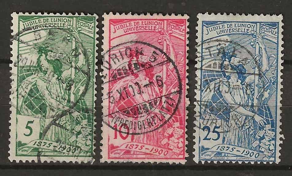 Tutti i francobolli: CH077 - UPU 1900 obl. – Usato da Trélex venduto da Phil_Albert