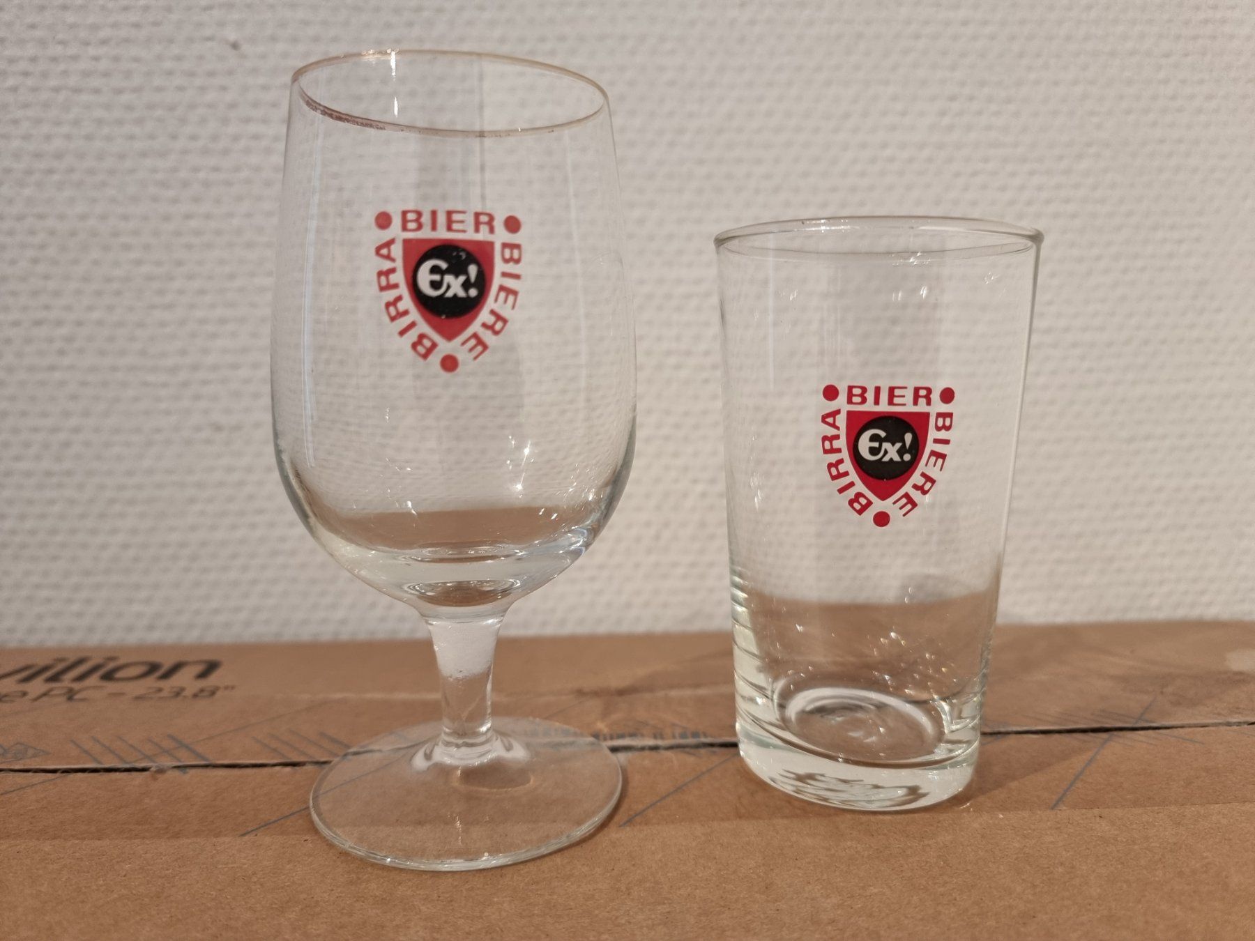 Bicchieri: 2 Ex Bier Gurten Biergläser – Usato da Lommis venduto da 0815undmehr