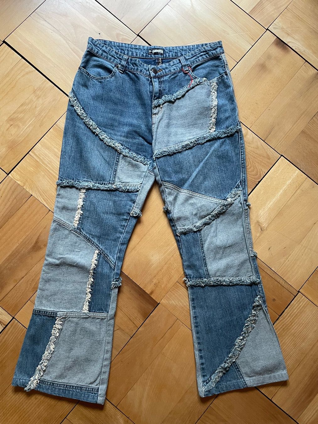 Jeans: Jeans B-street Patchwork blau 38 – Usato da Zürich venduto da Rollladen