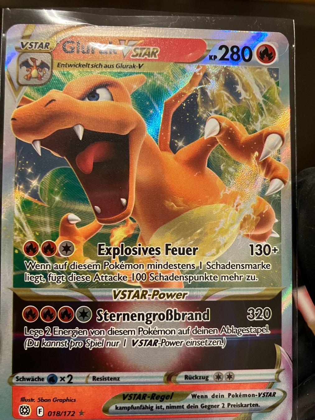 Pokémon Cartes à collectionner: Glurak VSTAR 018/172 – D'occasion à Baar par Elmo43 1