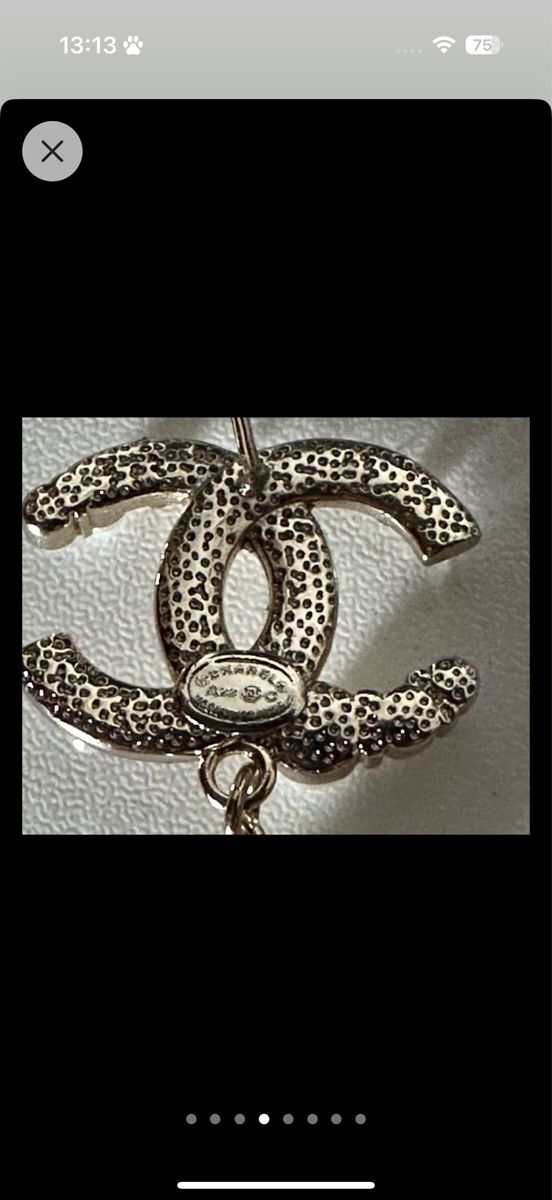 Chanel Orecchini pendenti & Orecchini a lobo: Ohrringe CC Logo mit Perlen und ZirkoniaNeu – Usato da Uetikon am See venduto da Mariaa144 7