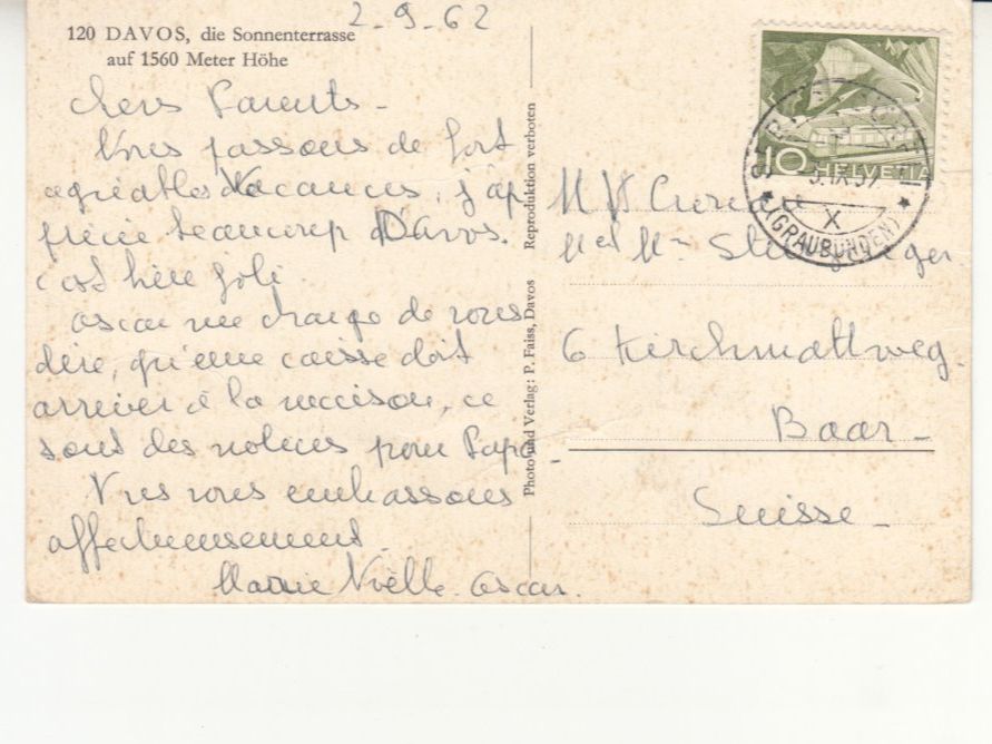 Cartes postales: Davos 1962 – D'occasion à Bürglen TG par StampGraf 1