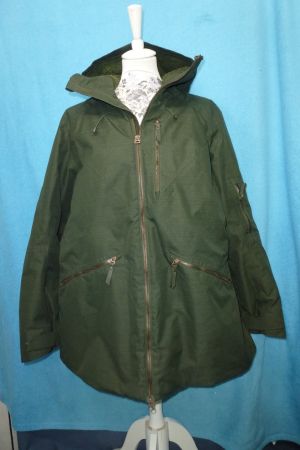 WINDJACKE ÜBERGANG ULTRA LEICHT GR 46 OLIVGRÜN KAPUZE
