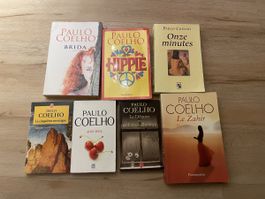 Lot de 7 livres Paulo Coelho, divers titres, en bon état.