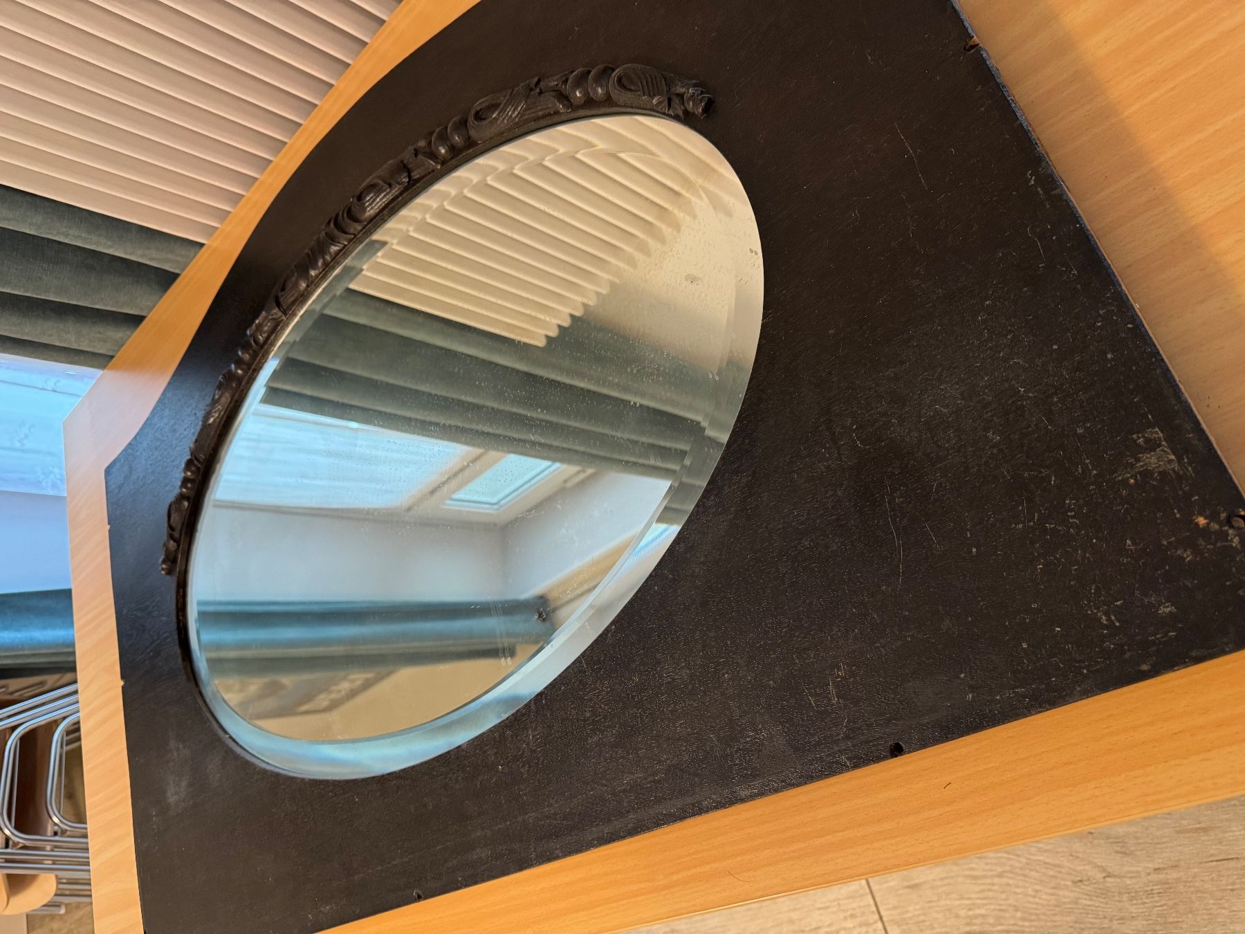 Specchi: Miroir argentique bizeauté ovale – Usato da Vevey venduto da cburgle