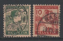 Pro Juventute Satz 1915 gestempelt Katalogwert: 100.00 CHF