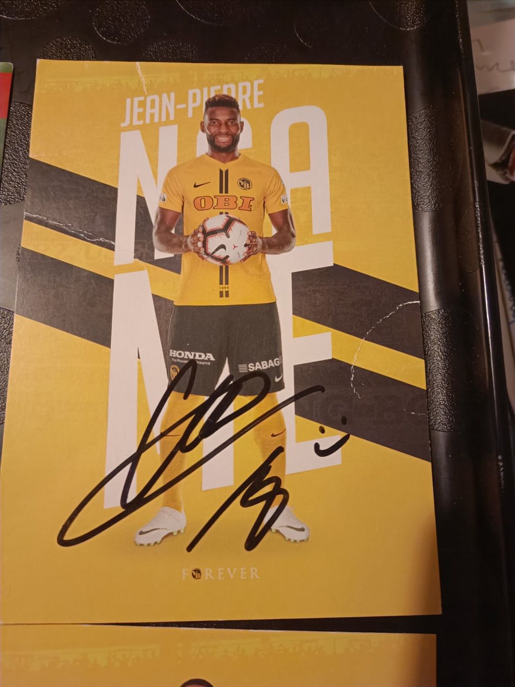 Autographes: Fussball-Mix - 4 signierte Autogrammkarten - Set – D'occasion à Menziken par Artographs 1