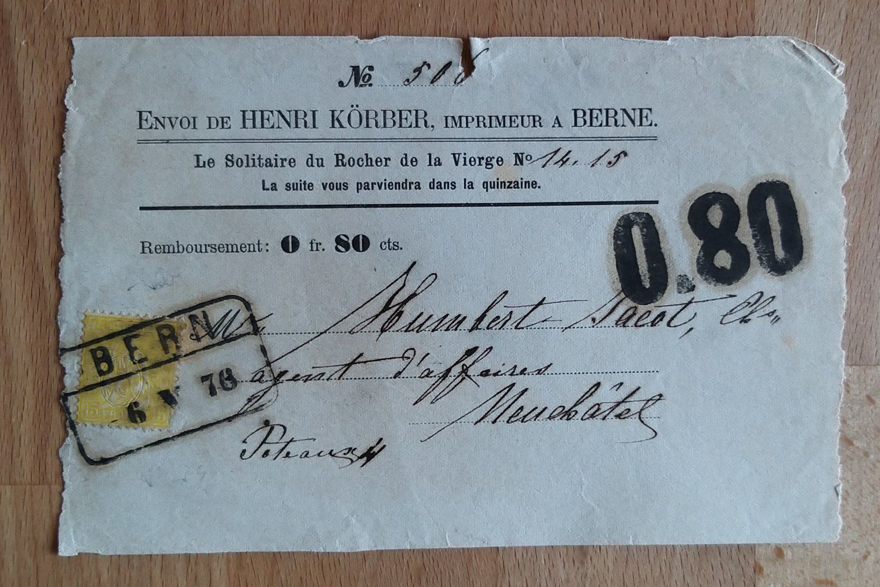Tutti i francobolli: SBK 39 mit Bahnstempel Bern 1876 – Usato da Unterägeri venduto da PhilatelieStudiger