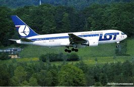 Zürich - Boing 767-25D LOT Polskie 1997