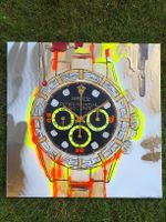 Gemälde Rolex Oyster Perpetual Date Just 60x60cm neu