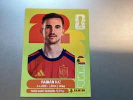 Panini FIFA World Cup 2026 Sticker Fabién Ruiz ESP 12