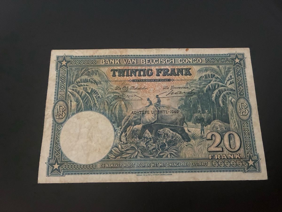 Banconote: 20 Francs 1949 – Usato da Dällikon venduto da Woldbanknoten 2