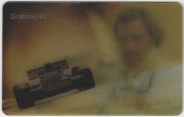 F 1 Weltmeister Graham Hill - rare Wackelbild Telefonkarte
