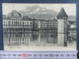 LUZERN MIT PILATUS HOTEL AU LAC VOLKSBANK LU AK