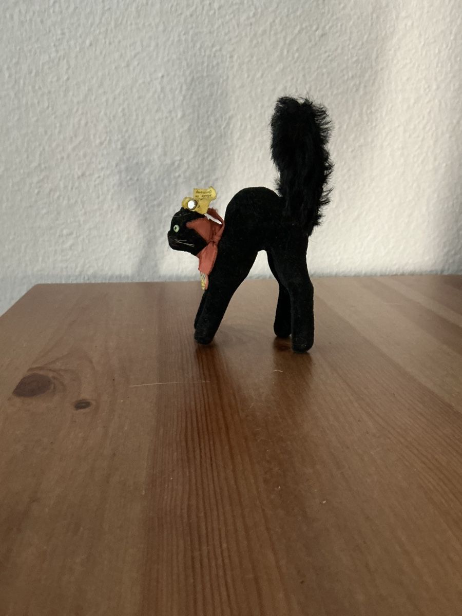 Steiff Giocattoli: Steiff schwarze Kater Nr.7408 – Usato da Basel venduto da S.Wehrli72 3