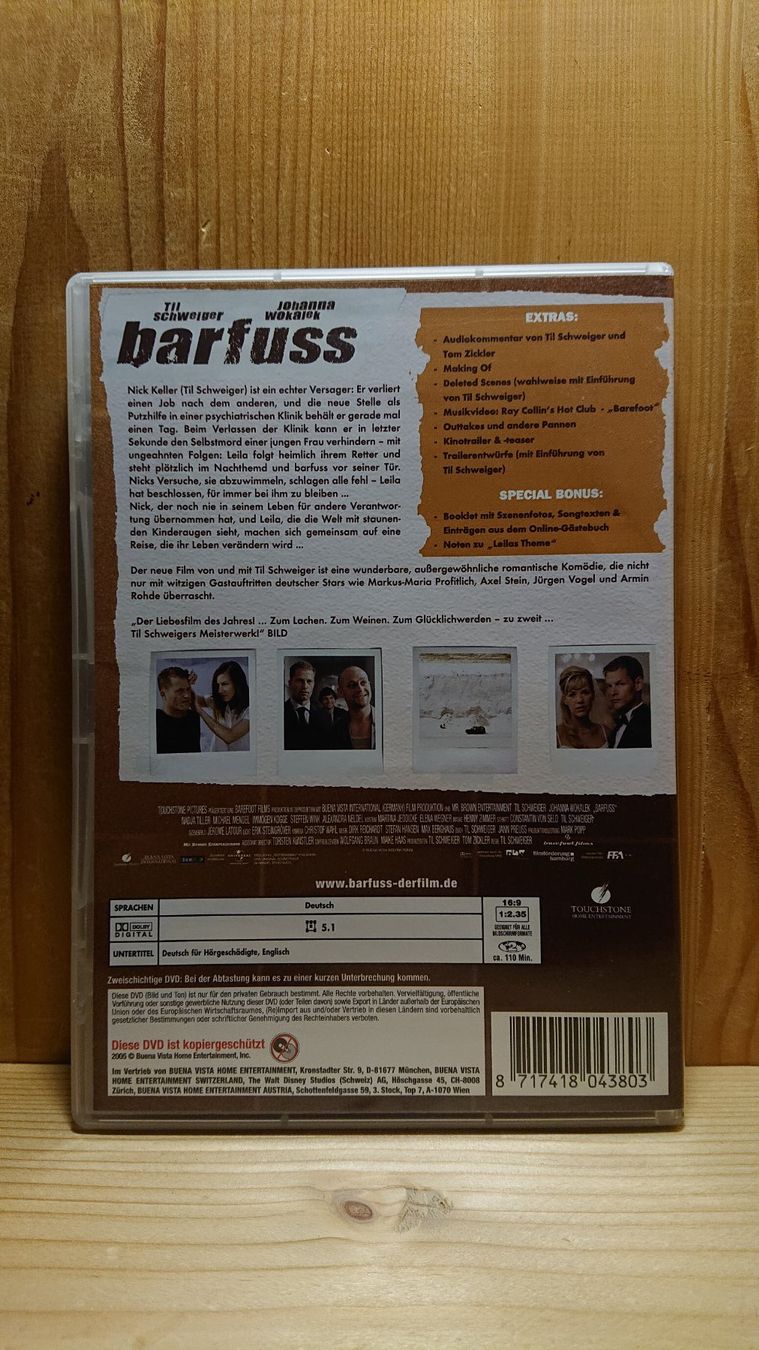 Tous les DVDs: BARFUSS DVD mit Til Schweiger – D'occasion à Wilderswil par Exebub 1