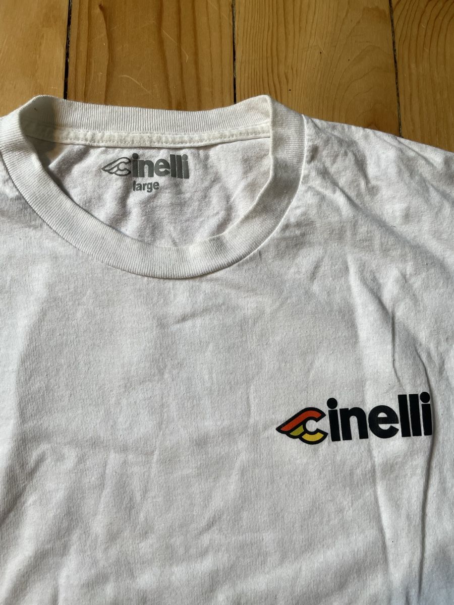 Canottiere & Pantaloni: T-shirt Cinelli Weiss L – Usato da Zürich venduto da Rollladen 1