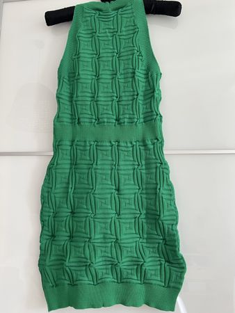 Green textured knit dress - perfect for summer! 50 character