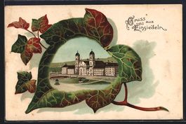 Litho Einsiedeln, Kirche mit Gnaden-Mutt