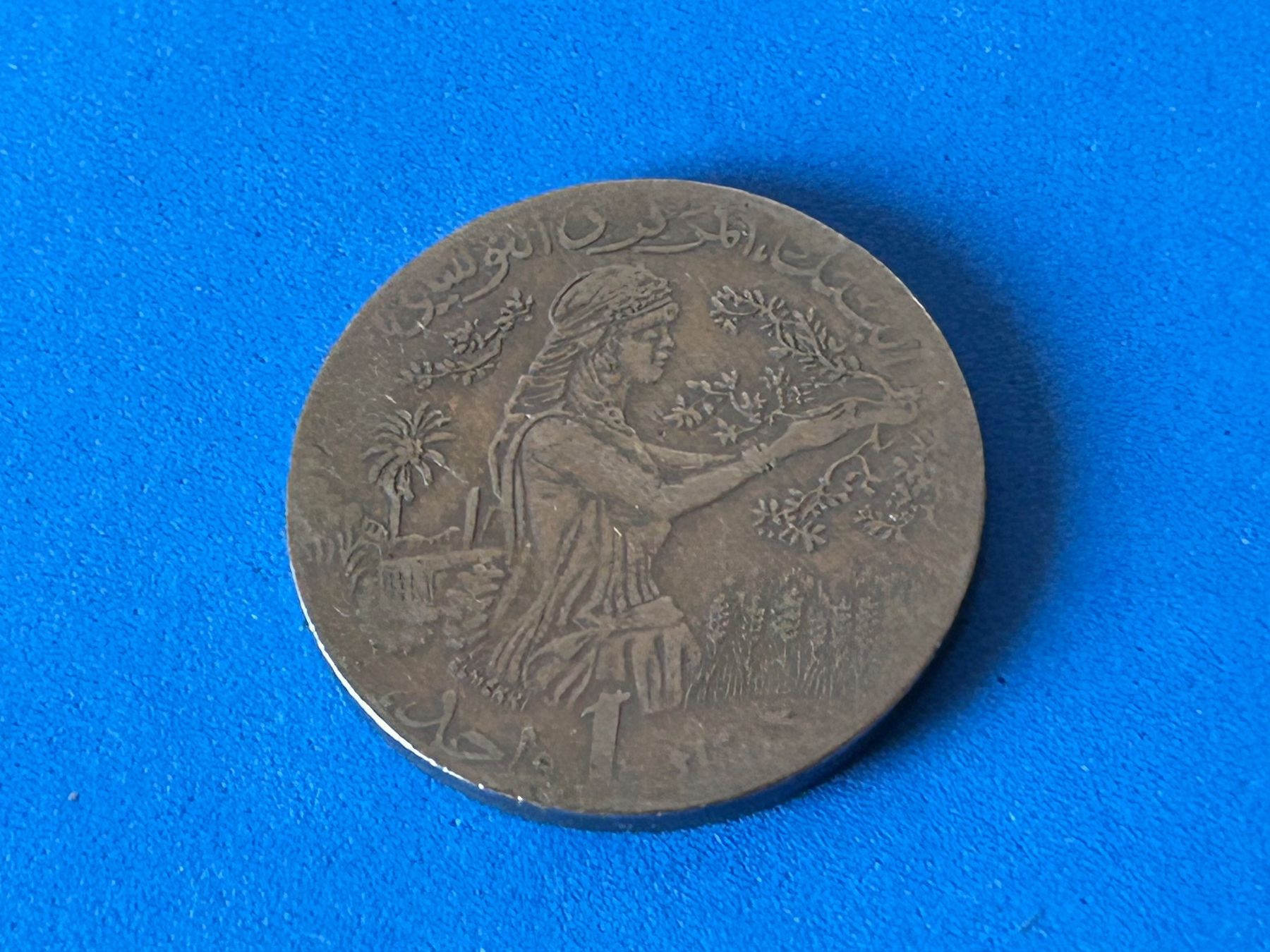 Tutti le monete: Tunisia - 1 Dinar - 2009 [Circulated] – Usato da Corcelles NE venduto da AJKader 6