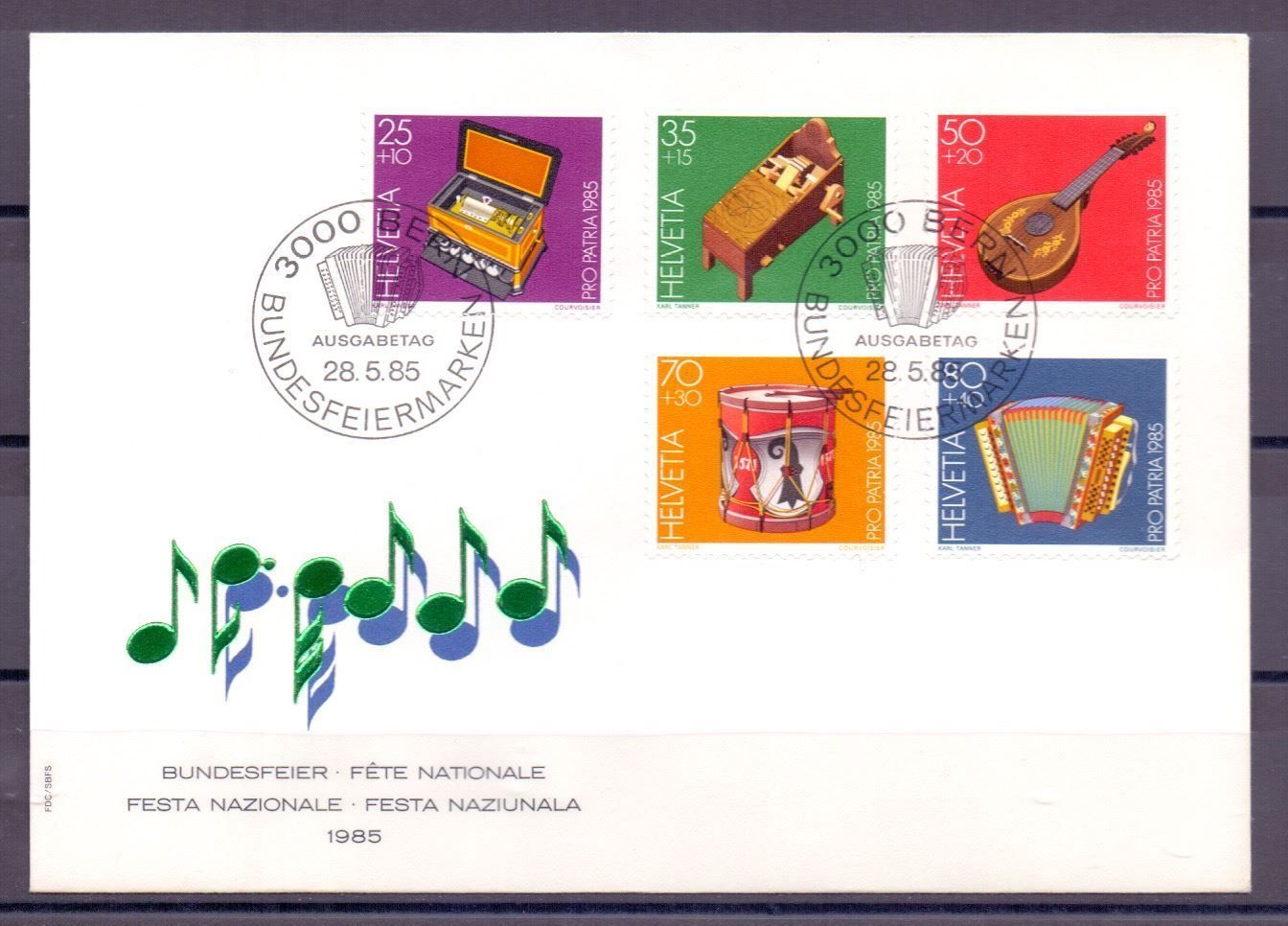 Tutti i francobolli: CH FDC Pro Patria Satz 1985 – Nuovo e nell'imballaggio originale da Koblenz venduto da Markenhimmel