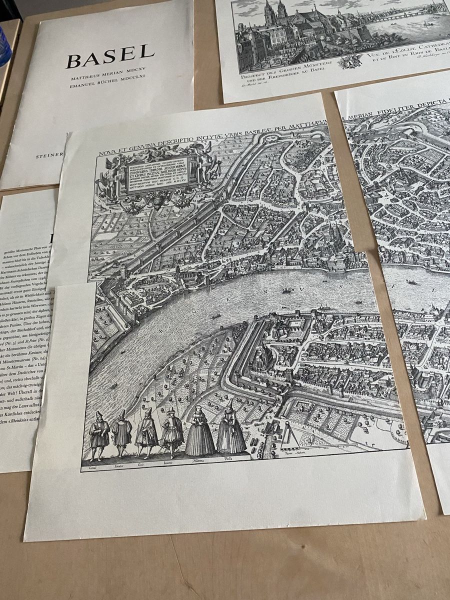 Libri: Stadtplan von Basel (Matthaeus Merian / Emanuel Büchel – Usato da Basel venduto da Barry27 6