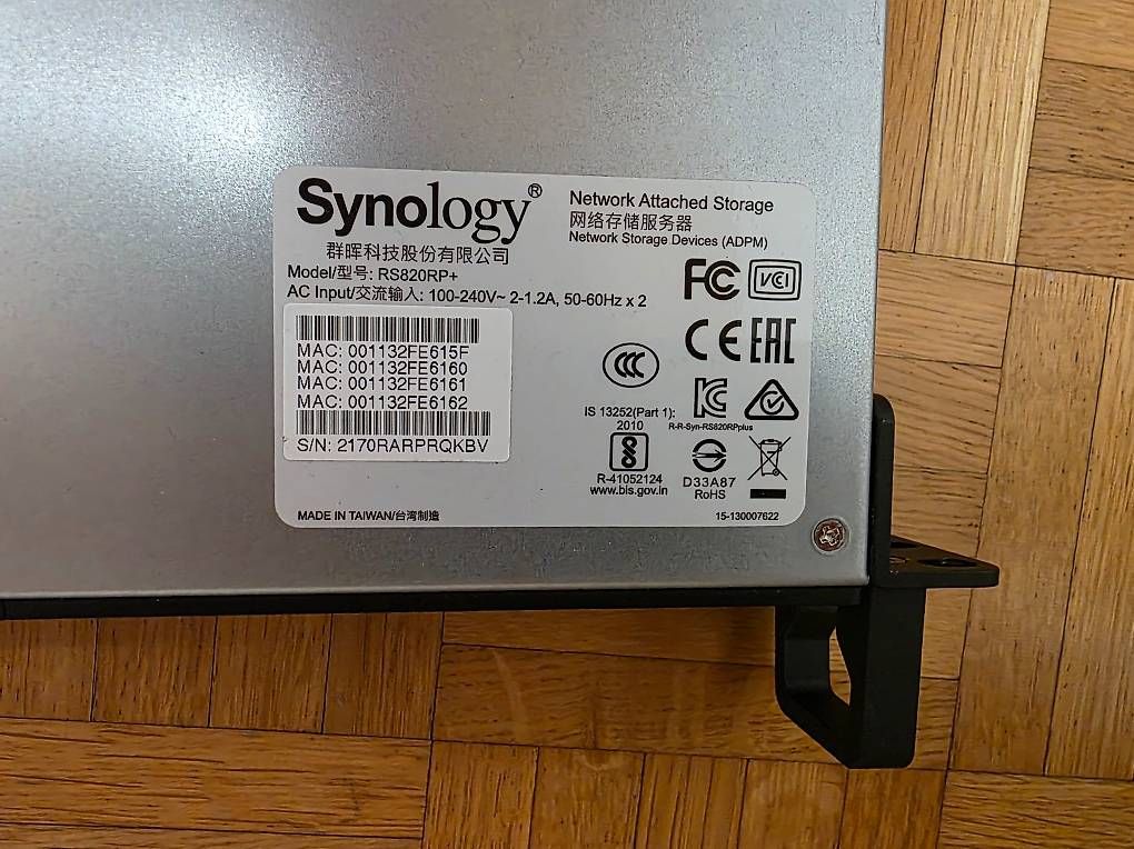 Synology Server: Synology RS820RP+ – Gebraucht aus Münchenstein von PeterPan.ch 1