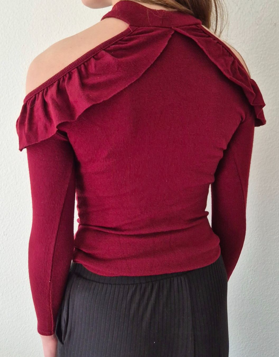 Pulls & Sweat-shirts: PULLOVER PULLI SNOW S 36 CUT OUTS VOLANTS,  TOP ZU JEANS – Neuf (Voir description) à Elsau par the-colorful-side 3