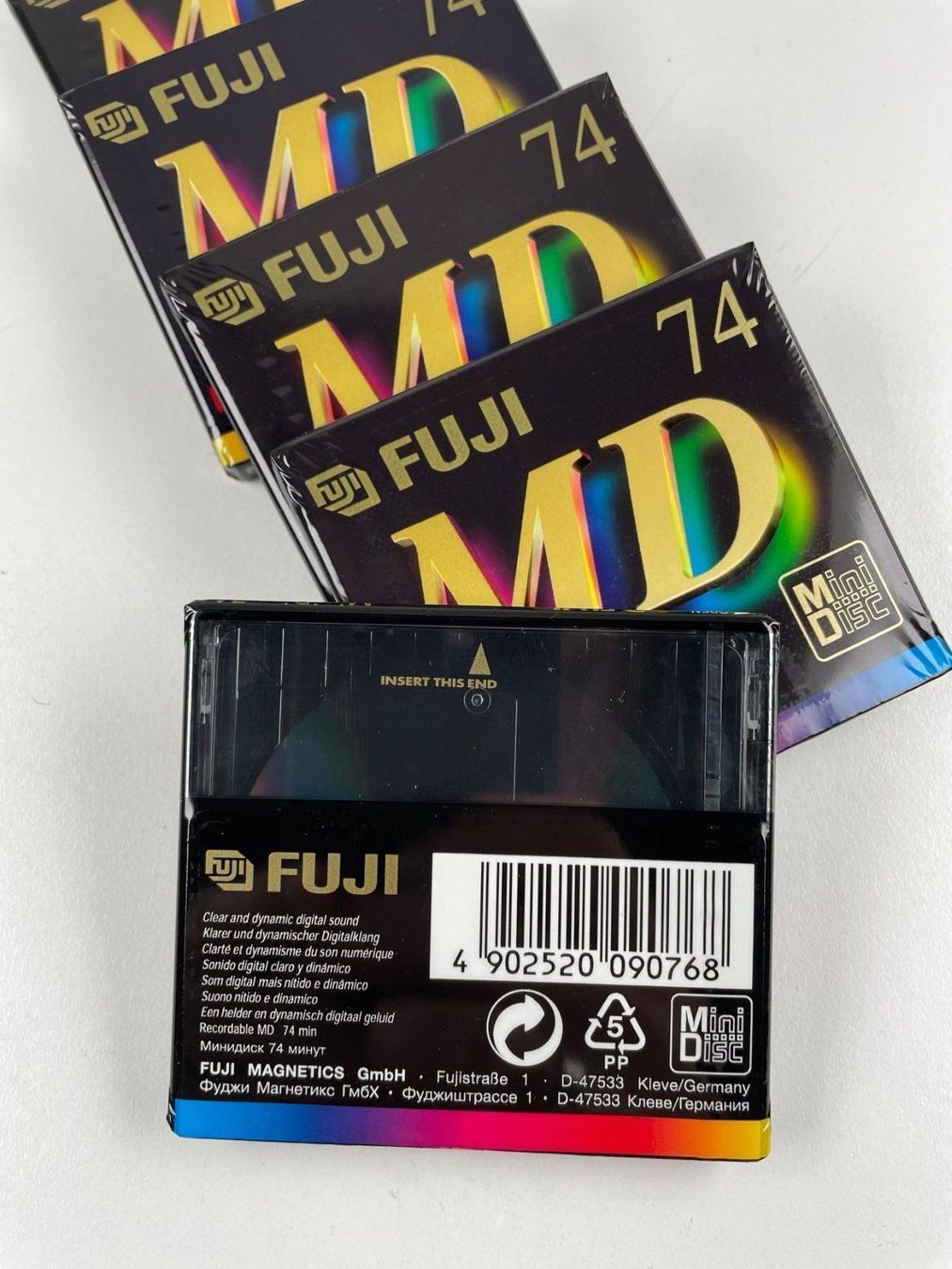 Minidisc: Mini Disc - Fuji 74 - 5er Pack - OVP - Disk – Nuovo e nell'imballaggio originale da Langenthal venduto da Schmittchen 1