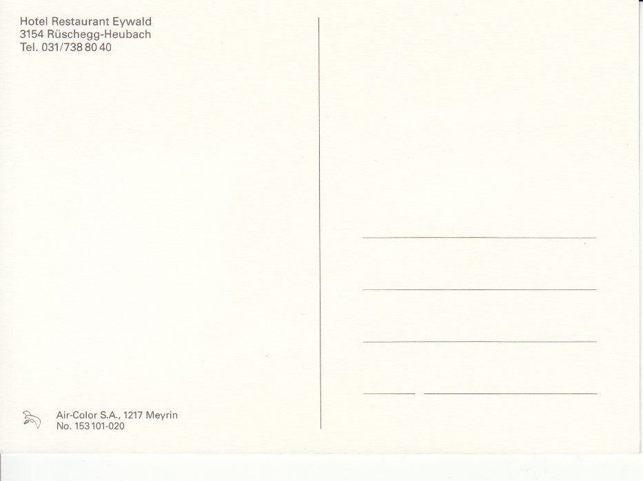 Cartoline postali: Rüeschegg Eywald um 1995 – Usato da Bürglen TG venduto da StampGraf 1