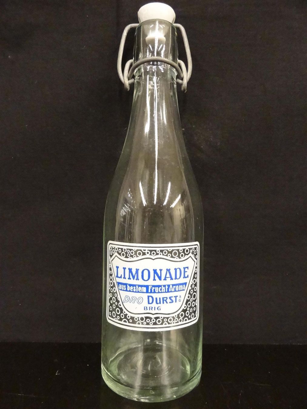 Bicchieri, Caraffe & Bottiglie: alte Flasche LIMONADE PRO DURST AG BRIG – Usato da Kerzers venduto da Flaschenposten