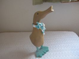 Lauf-Ente aus Holz, natur Handarbeit