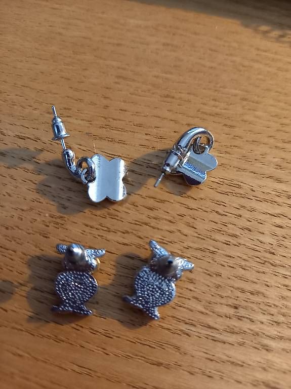 Orecchini pendenti & Orecchini a lobo: Ohrringe / Sticker: Eule und Blüemli – Nuovo (secondo la descrizione) da Muttenz venduto da Chipsy2009 1