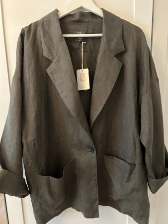 NILE Damen Blazer  L . 100% Leinen