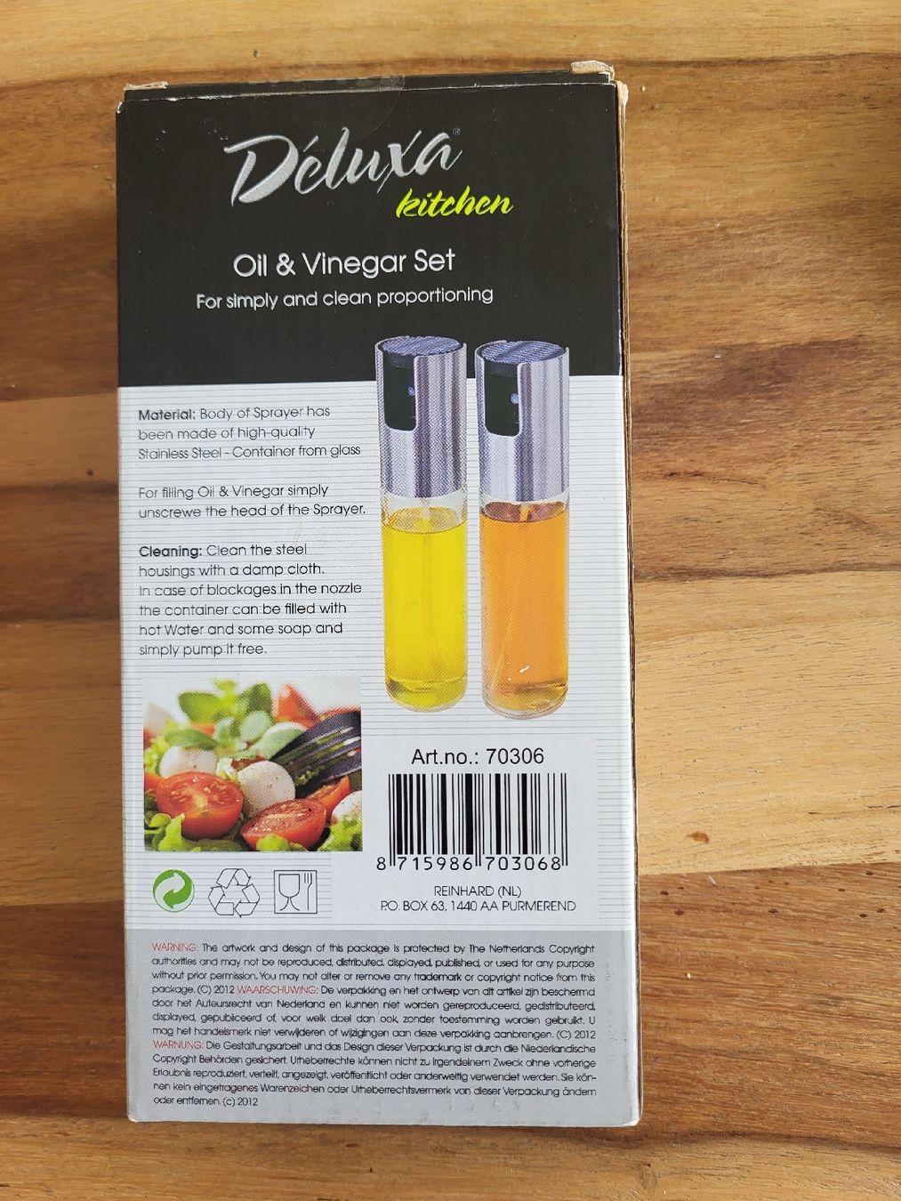 Elettrodomestici da cucina: Deluxa Kitchen Oil & Vinegar Set neu – Nuovo e nell'imballaggio originale da Dübendorf venduto da rol_fm6d 1
