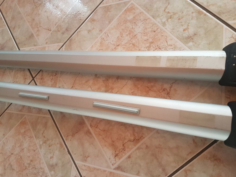 Barres De Toit Pour VW Bora Variant (break) 1999-2005 - Aluminium Gris, Charge 100kg - 2 Barres OMAC Neuves