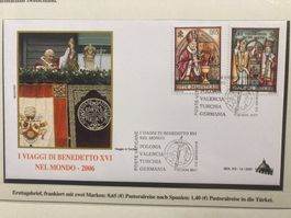 Vatikan 2007 Ersttagsbrief 2 Pastoralreisen Benedikt XVI