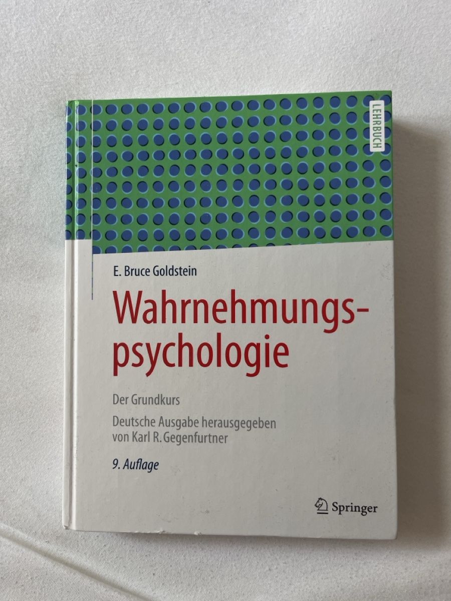 Libri: Perception Psychology Book by Goldstein - Good Condition – Usato da Bern venduto da lea_w5hk