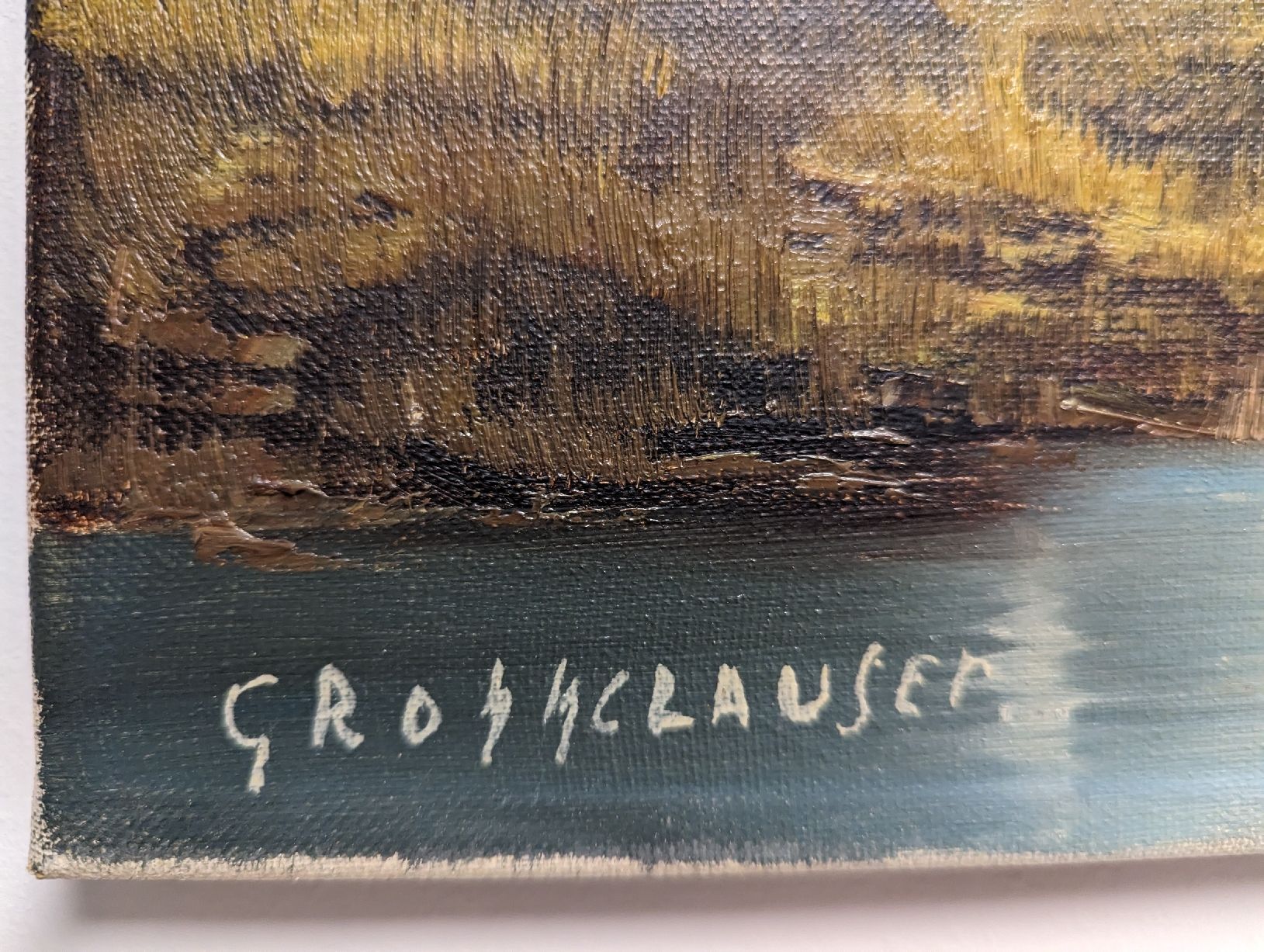 Dipinti: Ölbild von Fred Grossglauser geb.1908 bis 1981 – Usato da Münchenstein venduto da Polsteratelier.Nobs 3