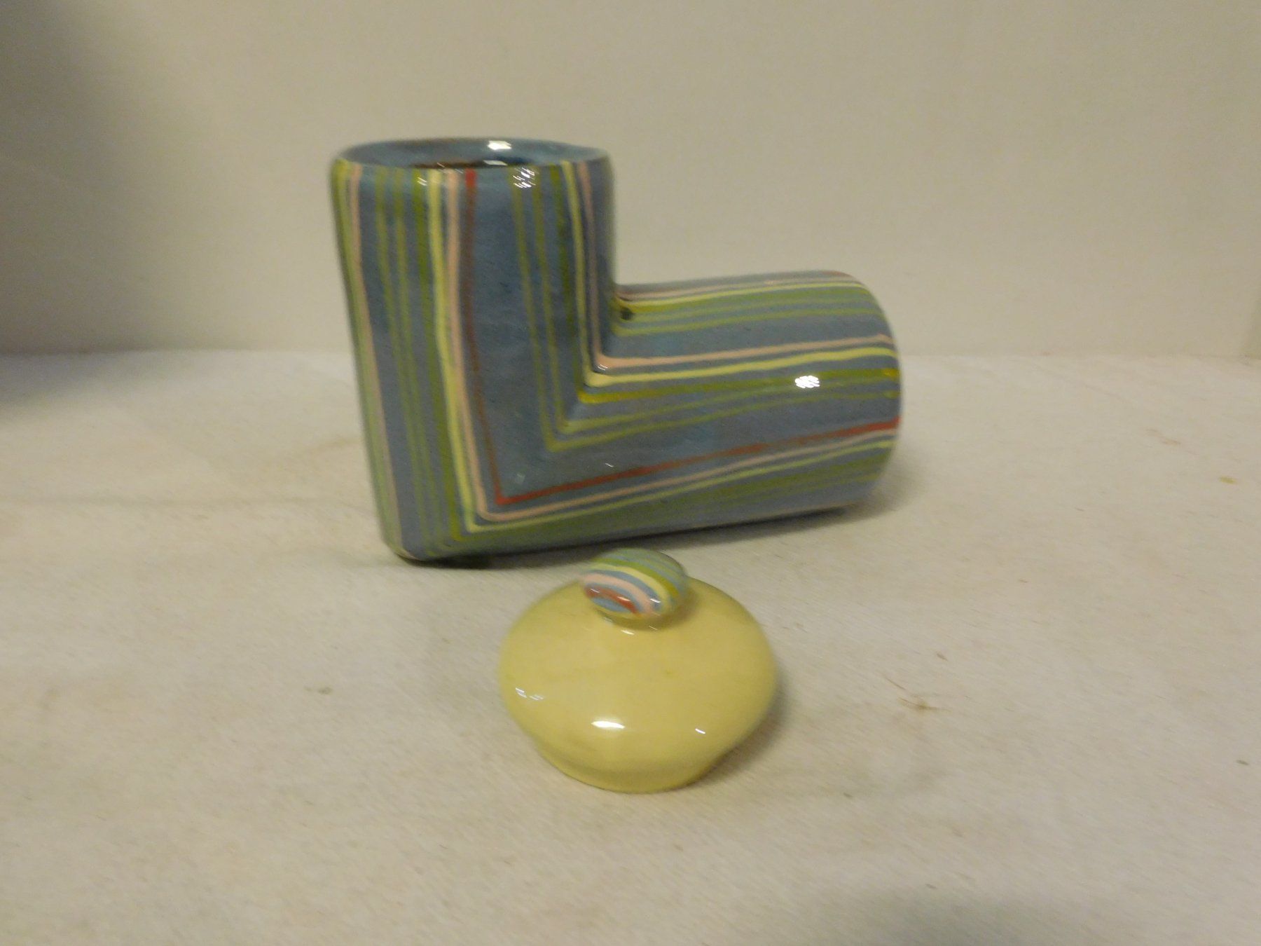 Zuckerdosen: Keramikdose mit Deckel, Handbemalt, Vintage Design! – Gebraucht aus sursee von trilli-tralli 3