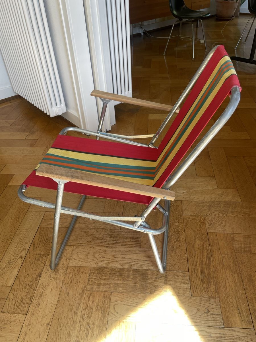Stühle: VINTAGE CAMPINGSTUHL KLAPPBAR – Gebraucht aus Biel/Bienne von Jilo 4