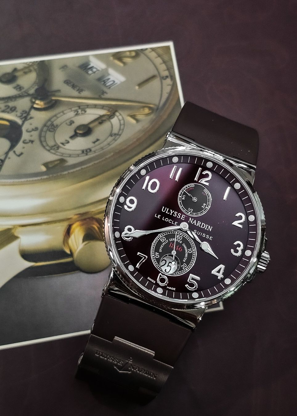 Ulysse Nardin Uhren: Ulysse Nardin Maxi Marine Chronometer, REF 263-66 + Box – Gebraucht aus Lugano von R.Riccardo