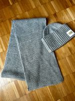 Warme UGG Mütze & Schal Set grau NEU