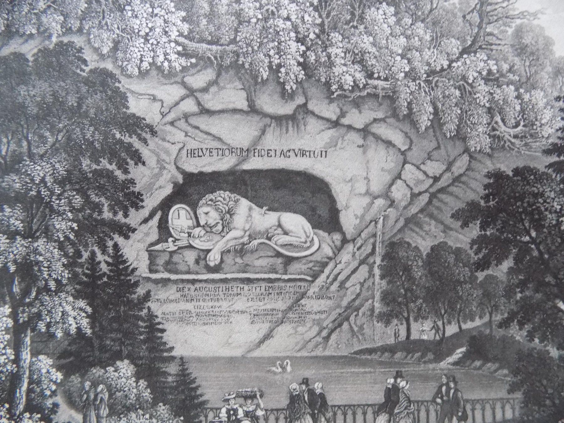 Gravures: Luzern Löwendenkmal – D'occasion à Risch par Rischli15 8
