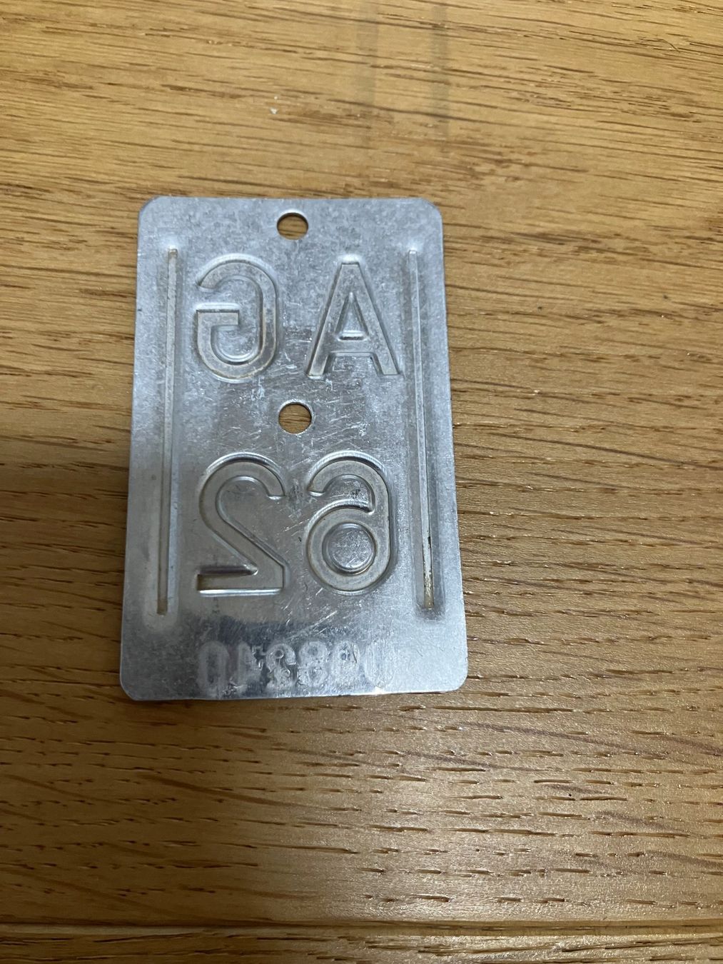 Pezzi di ricambio: Nummernschild Aargau 1962 – Usato da Obermumpf venduto da Estrela67 3