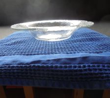 Elegante Glasschale, Vintage Design, für Salat, Dessert