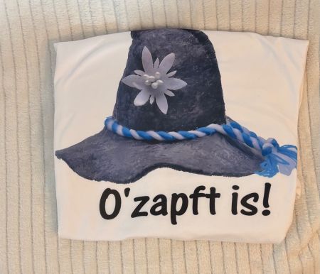 Oktoberfest T-Shirt "O'zapft is!" Grösse S🍻🎉