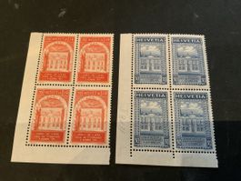 1924 50 JAHRE WELTPOSTVEREIN 4ER BLÖCKE EINWANDFREI 