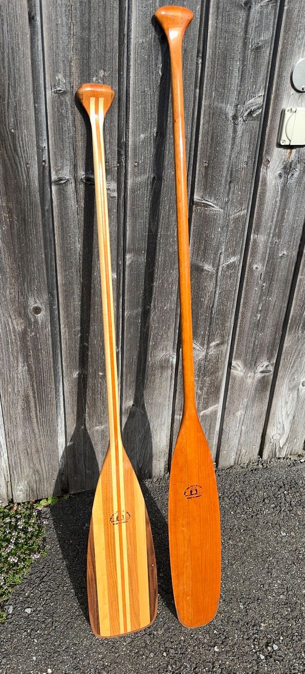 Barche: 2 Kanadier Stechpaddel Original Kanada – Usato da Menzingen venduto da tulak
